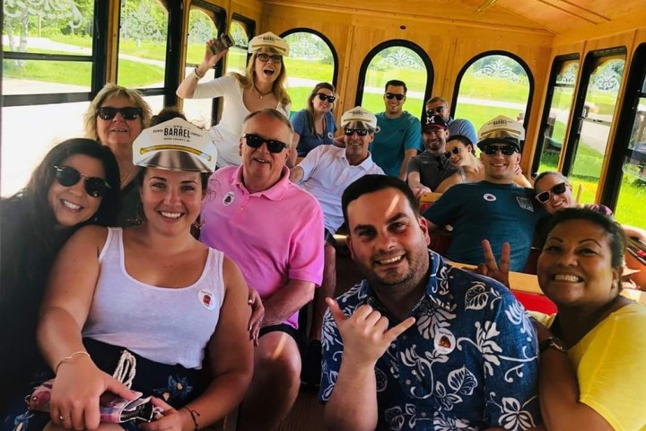 a group of people posing for a photo