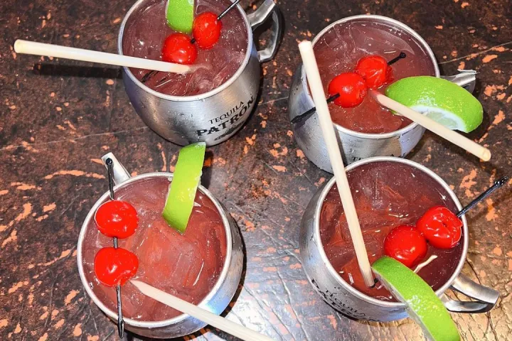 a bowl of fruit on a table